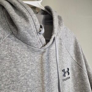 Under Armour Freedom Tactical Hoodie Mens Large Gray Fleece Graphic Pullover L